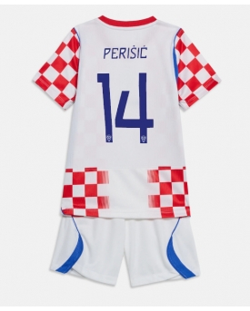 Billige Fotballdrakt Kroatia Ivan Perisic #14 Replika Hjemmedraktsett Barn VM 2026 Kortermet (med bukser)